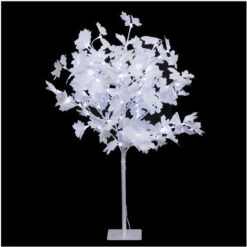 Feeric Christmas - Déco De Noël Arbre Lumineux Blanc 92 LED Blanc Froid H 90 Cm
