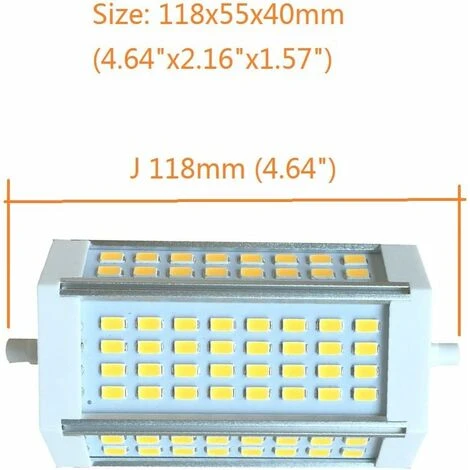 R7S LED J118 118mm Dimmable Ampoule 30W Réchauffez La Lumière 3000k Blanc Chaud AC 220V 3000LM Fin J Projecteur De J LED Pour équivaut R7S 300w 400w Halogène Incandescente De Remplacement 4 R7S LED J118 118mm Dimmable Ampoule 30W Réchauffez La Lumière 3000k Blanc Chaud AC 220V 3000LM Fin J Projecteur De J LED Pour équivaut R7S 300w 400w Halogène Incandescente De Remplacement – Image 2