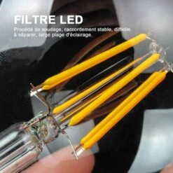 Ampoules LED G95 E27, 4W, Blanc Chaud 2200K, Ampoule Retro A Filament, Equivalent A Ampoule Incandescente 40W, Non-Dimmable, Lot De 6 [Classe Energetique F] -OSRAM || EUROPALAMP Soldes Boutique 74963406 4