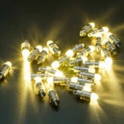 GP Lot De 24 Mini Lampes LED étanches à Piles Pour Lanternes En Papier Blanc Chaud -OSRAM || EUROPALAMP Soldes Boutique 75280409 4