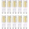 Ampoule LED G9 Blanc Chaud 3000K 5W G9 LED Ampoule Lumiere équivalent Aux Ampoules Halogènes De 40 W 420 Lumens Not Dimmable, Lot De 10 [Classe énergétique A+]