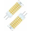 6W G6.35/GY6.35 Ampoule LED 690LM Blanc Chaud 3000K, Bi-Pin Base, Equivalent à Ampoule Halogène 75W,AC/DC 90-265V,pour Comptoirs, Plafonniers Etc (2 Paquet) Versailles