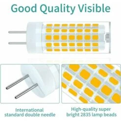 6W G6.35/GY6.35 Ampoule LED 690LM Blanc Chaud 3000K, Bi-Pin Base, Equivalent à Ampoule Halogène 75W,AC/DC 90-265V,pour Comptoirs, Plafonniers Etc (2 Paquet) Versailles -OSRAM || EUROPALAMP Soldes Boutique 76186637 3