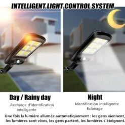 Lampe Solaire Détecteur De Mouvement Sécurité 3 Modes D'éclairage - 2 Pack -OSRAM || EUROPALAMP Soldes Boutique 76335315 4