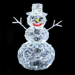 Bonhomme De Neige Lumineux Carlo Blanc Froid 100 LED -OSRAM || EUROPALAMP Soldes Boutique 76639527 3