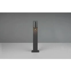 Borne De Jardin Basse 1xGU10 Roya Anthracite IP44 Détecteur De Mouvement Trio Lighting -OSRAM || EUROPALAMP Soldes Boutique 76869695 3