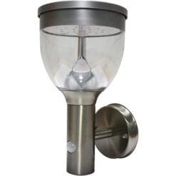 Applique Solaire + Détecteur Bastide Inox 300lm