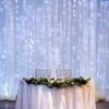 Rideaux Blancs, 8 Modes D'éclairage, 300 Lumières De Rideaux LED, Chaîne étanche IP44, Décoration De La Maison, Décoration De Fenêtre, Noël, Mariage, Anniversaire, Fête -OSRAM || EUROPALAMP Soldes Boutique 78531365 1