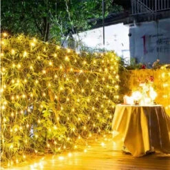 Filet Lumineux LED 6m X 4m 3x2m, Guirlande Pour Arbre De Nol, Jardin, Patio, Bricolage, Décoration De Mariage, Rideau Lumineux Extérieur,Multicolor,1.5M X 1.5M 96 LEDS,EU Plug 220V -OSRAM || EUROPALAMP Soldes Boutique 78766963 3