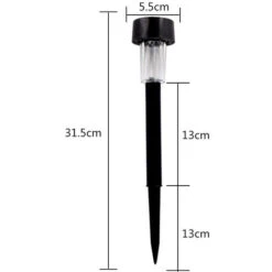 Lot De 10 Lampes Solaires De Jardin à LED Sans Fil Pour Décoration De Pelouse Solaire étanche IP65 Rechargeable Automatique Multicolore [Classe énergétique A+] -OSRAM || EUROPALAMP Soldes Boutique 79288535 2