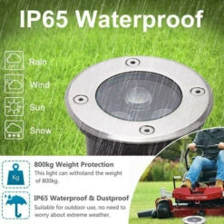 4 PACK 3W IP65 Spot LED Encastré Extérieur 270 Lumen Rond Led Terrasse Downlight Lampe D'éclairage De Jardin Extérieur, Pour Jardin Chemin Cour Garage, Blanc Chaud -OSRAM || EUROPALAMP Soldes Boutique 79331559 4