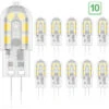 G4 2W LED Ampoule, 20W Ampoules Halogènes équivalentes, Blanc Chaud 3000K,200Lm,12x SMD,12V AC/DC - Pack De 10 -OSRAM || EUROPALAMP Soldes Boutique 79331572 1