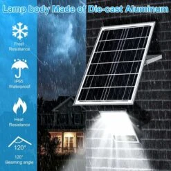 GP 100W LED Projecteur Solaire Solaire Jardin Extérieur Projecteur Plastique Modèle Ménage Nouvelle Campagne Super Lumineux Induction Étanche Lumière 1 Paquet -OSRAM || EUROPALAMP Soldes Boutique 79555523 4