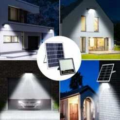 GP 100W LED Projecteur Solaire Solaire Jardin Extérieur Projecteur Plastique Modèle Ménage Nouvelle Campagne Super Lumineux Induction Étanche Lumière 1 Paquet -OSRAM || EUROPALAMP Soldes Boutique 79555523 5