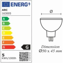 Ampoule LED GU5.3 (MR16) 12V 5W - 120° - 400Lm 3000K - Garantie 2 Ans -OSRAM || EUROPALAMP Soldes Boutique 80592230 4