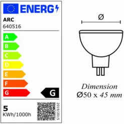 Lot De 10 Ampoules LED GU5.3 (MR16) 12V 4,4W - 120° - 350Lm 6400K - Garantie 2 Ans -OSRAM || EUROPALAMP Soldes Boutique 80592252 4