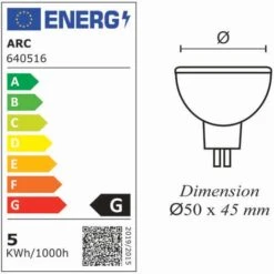 Ampoule LED GU5.3 (MR16) 12V 4,4W - 120° - 350Lm 6400K - Garantie 2 Ans -OSRAM || EUROPALAMP Soldes Boutique 80592268 4