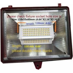 Ampoule LED R7s 50W Blanc Chaud J118 J Type 118 Mm Projecteur LED 5000 LM équivalent à 500 W Lampe Halogène à 200 Degrés à L'intérieur Et à L'extérieur De La Chambre -OSRAM || EUROPALAMP Soldes Boutique 80970607 5