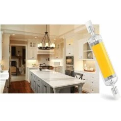 Ampoule LED R7S 78mm 10W, 2PCS R7S LED 78mm, 220v Blanc Chaud, Convient Pour La Maison, La Cuisine, La Chambre, Le Balcon, Le Bureau, Etc. -OSRAM || EUROPALAMP Soldes Boutique 80970653 5