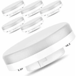 Ampoule LED GX53-7W/550LM, Remplacement à Incandescence 50W/CFL 18W, Blanc Froid 6000K, Non-gradable,175-250V, Lot De 6 [Classe énergétique A+]