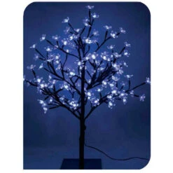 Arbre 3d Sakura 60cm 120 Leds Bleu Ip44 Edm