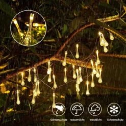 Guirlande Lumineuse Solaire 30 LED SDLOGAL Extérieure Et Interieur 6.5 M 8 Modes IP65 Etanche Guinguette Pour Jardin Lumière Chaude -OSRAM || EUROPALAMP Soldes Boutique 81385536 3