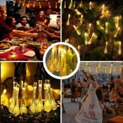 Guirlande Lumineuse Solaire 30 LED SDLOGAL Extérieure Et Interieur 6.5 M 8 Modes IP65 Etanche Guinguette Pour Jardin Lumière Chaude -OSRAM || EUROPALAMP Soldes Boutique 81385536 4