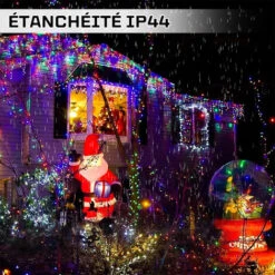 Guirlande Lumineuse Extérieure, 10M 100 LED Guirlande Lumineuse Sapin Multicolore Avec 8 Modes, étanche IP44 Pour Chambre Balcon, Jardin, Galustrade, Noël, Intérieur Extérieur Décoration - Multicolore -OSRAM || EUROPALAMP Soldes Boutique 81385541 3