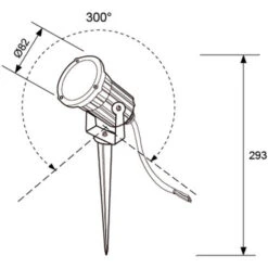 Piquet Lumineux LED 10W 950lm 24° (70W) Étanche IP65 - Blanc Chaud 3000K -OSRAM || EUROPALAMP Soldes Boutique 82777692 2
