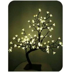Arbre 3d Sakura 60cm 120 Led Blanc Chaud Ip44 Edm