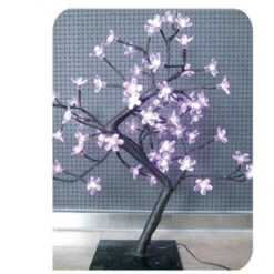 Arbre 3d Sakura 45cm 60 Leds Rose 45 Cm Ip44 Edm