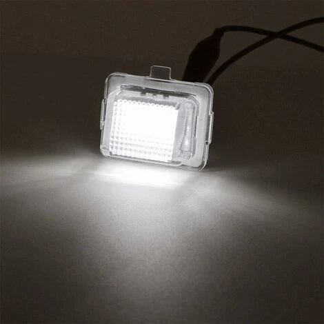 MINKUROW Éclairage De Plaque D'immatriculation 24-3528-Smd Assemblage De Lampe Pour Ces Classe Cl Sans Erreur 3w 18 Led Blanc Plaque D'immatriculation 2-Pack 4 MINKUROW Éclairage De Plaque D'immatriculation 24-3528-Smd Assemblage De Lampe Pour Ces Classe Cl Sans Erreur 3w 18 Led Blanc Plaque D'immatriculation 2-Pack – Image 2