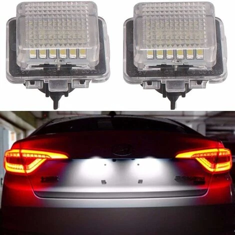 MINKUROW Éclairage De Plaque D'immatriculation 24-3528-Smd Assemblage De Lampe Pour Ces Classe Cl Sans Erreur 3w 18 Led Blanc Plaque D'immatriculation 2-Pack 7 MINKUROW Éclairage De Plaque D'immatriculation 24-3528-Smd Assemblage De Lampe Pour Ces Classe Cl Sans Erreur 3w 18 Led Blanc Plaque D'immatriculation 2-Pack – Image 5