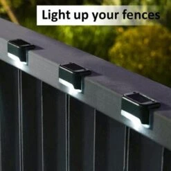 Lampe De Clôture Solaire étanche, Lumière De Pont Solaire, Lampe D'escalier, Lampes Solaires De Jardin LED IP65 Pour Clôtures D'escalier De Patio (Lumière Chaude-Noir, 12 PCS) -OSRAM || EUROPALAMP Soldes Boutique 83787112 3