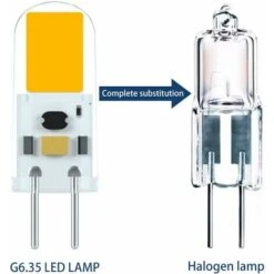 Ampoule LED G6.35 GY6.35 LED 2W 12V Haute Luminosité équivalente Lampe Halogène De 20 Watts Blanc Chaud 3000K (5-Packs) -OSRAM || EUROPALAMP Soldes Boutique 83993602 2