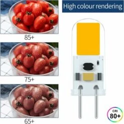 Ampoule LED G6.35 GY6.35 LED 2W 12V Haute Luminosité équivalente Lampe Halogène De 20 Watts Blanc Chaud 3000K (5-Packs) -OSRAM || EUROPALAMP Soldes Boutique 83993602 4