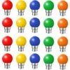 Lot De 20 Ampoules Led Couleur B22 Ampoules Baïonnette 2w Rouge, Jaune, Orange, Vert, Bleu,Incassable (équivalence 20W) -OSRAM || EUROPALAMP Soldes Boutique 83995459 1