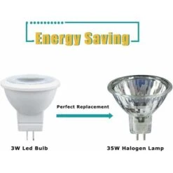 3W MR11 GU4 Ampoule LED Blanc Chaud 3000K AC/DC 12V Equivaut à L’Ampoule Halogène 35W Parfait Pour Maison, Bureau, Magasin, Supermarché, Bars, Café, Exposition, Hôtel, Restaurant, Etc (4pcs) [Classe é -OSRAM || EUROPALAMP Soldes Boutique 83996105 4