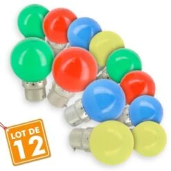 Lot De 12 Ampoules LED B22 Eq 20W Panaché Guirlande Guinguette Extérieur -OSRAM || EUROPALAMP Soldes Boutique 8455070 2