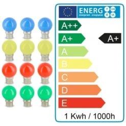 Lot De 12 Ampoules LED B22 Eq 20W Panaché Guirlande Guinguette Extérieur -OSRAM || EUROPALAMP Soldes Boutique 8455070 5