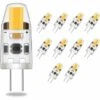 LED G4 Dimmable Ampoules,2W Equivalent 20W Halogène Lampe,200LM Blanc Chaud Économies D’énergie Ampoule,Pas De Scintillement,AC/DC 12-24V,G4 Bi-pin ,360°Angle De Faisceaux,Lot De 10 [Classe énergétiqu -OSRAM || EUROPALAMP Soldes Boutique 85735821 1