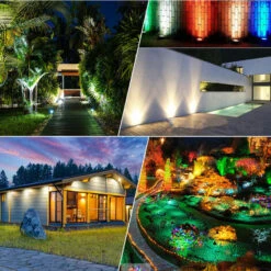 Spot LED Extérieur Avec Piquet Éclairage Extérieur LED à Piquer Lampe Jardin étanche IP65 Lumière De Pelouse 15W, Lumière D'arbre, Lumière De Sol à LED, Lumière De Pelouse Colorée RVB - -OSRAM || EUROPALAMP Soldes Boutique 85787319 5