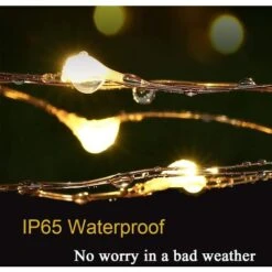 [Lot De 2] Guirlande Lumineuse Exterieure Solaire Etanche - 15m 150 LED Guirlande Solaire En Fil Cuivre Avec 8 Modes, Pour La Decoration Exterieur, Jardin, Arbres (Blanc Chaud) -OSRAM || EUROPALAMP Soldes Boutique 85806242 4