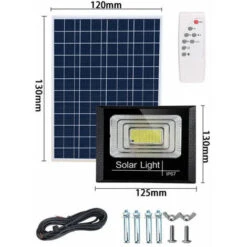 Projecteur Solaire + Télécommande + Minuterie + Réglage De La Luminosité, Spécial 25W 44pcs. - Spécial 25W 44pcs. -OSRAM || EUROPALAMP Soldes Boutique 85915749 2