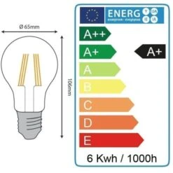 Lot De 10 Ampoules LED E27 6W Filament Eq. 54W Blanc Chaud 2700K -OSRAM || EUROPALAMP Soldes Boutique 8627837 4