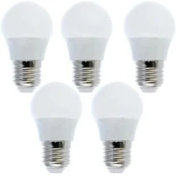 None Ampoules LED E27 G45 5W Equivalent à 40W Ampoules LED Lumière Blanche Froide