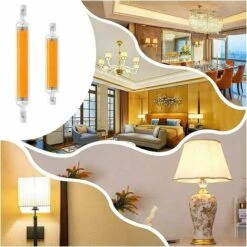 Lumière LED R7S, Ampoule LED R7S 118 Mm, 20 W, Source Lumineuse 2000 Lm, Angle De Faisceau 360°, Pas De Scintillement, Lumière Blanche Chaude 220 V (2ps) -OSRAM || EUROPALAMP Soldes Boutique 86739368 5