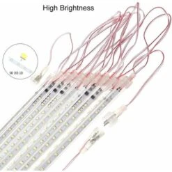 Météore Pluie Guirlandes Lumineuse, 8 Tubes 30CM 192 LED Eclairage Météore Douche Lumière Etanche LED Pour Mariage Maison Arbre Jardin De Noël Parti (Bleu) -OSRAM || EUROPALAMP Soldes Boutique 87577039 3