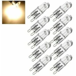 DHKLFA Lot De 10 Ampoules Filament G9 40W - Capsule Halogene - 220/240V