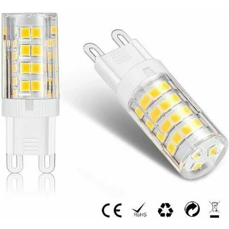 Lot De 10 Ampoules LED G9, Blanc Chaud 3000 K 5 W équivalent à Des Ampoules Halogènes 40 W 420 Lumens Non Dimmables. 5 Lot De 10 Ampoules LED G9, Blanc Chaud 3000 K 5 W équivalent à Des Ampoules Halogènes 40 W 420 Lumens Non Dimmables. – Image 3